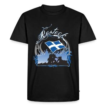 Rostock - T-shirt Premium bio Homme - noir - Devant - Nico (187cm)