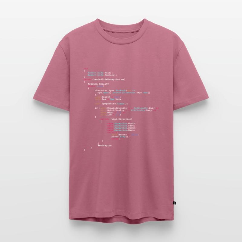 Coding Lustiger Code Spruch Geschenk Programmierer Männer Premium Bio T-Shirt