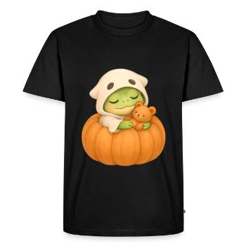 Cadeau de costume de grenouille d’Halloween - T-shirt Premium bio Homme - noir - Devant - Nico (187cm)