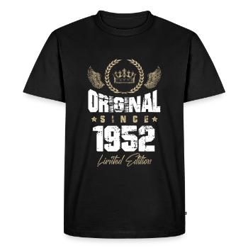 1952 limited edition - Men's Premium Organic T-Shirt - black - Front - Nico (187cm)