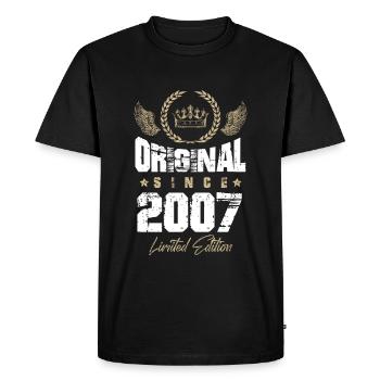 2007 limited edition - Men's Premium Organic T-Shirt - black - Front - Nico (187cm)