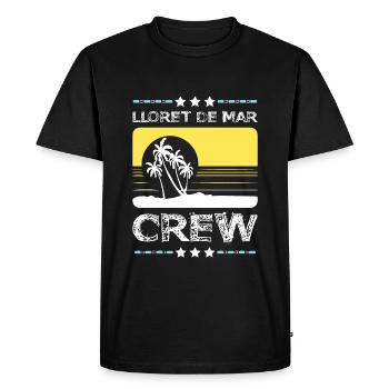 Lloret De Mar Crew - Men's Premium Organic T-Shirt - black - Front - Nico (187cm)