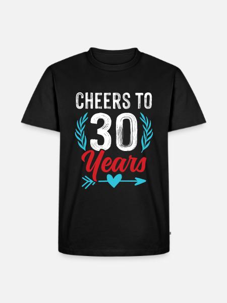 30 years birthday - Men's Premium Organic T-Shirt - black