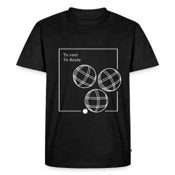 Pour refroidir à Boule Funny boules dictons de joueur de boules - T-shirt Premium bio Homme - noir - Devant - Nico (187cm)