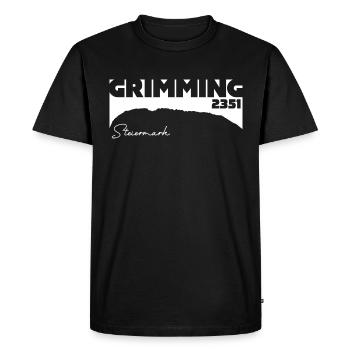 Grimming 2351 m Berg Steiermark Austria Autriche - T-shirt Premium bio Homme - noir - Devant - Nico (187cm)