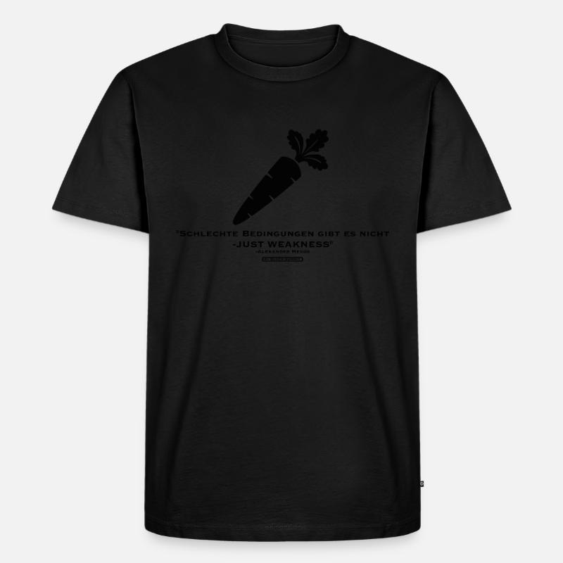 Just Weakness - Männer Premium Bio T-Shirt - Schwarz