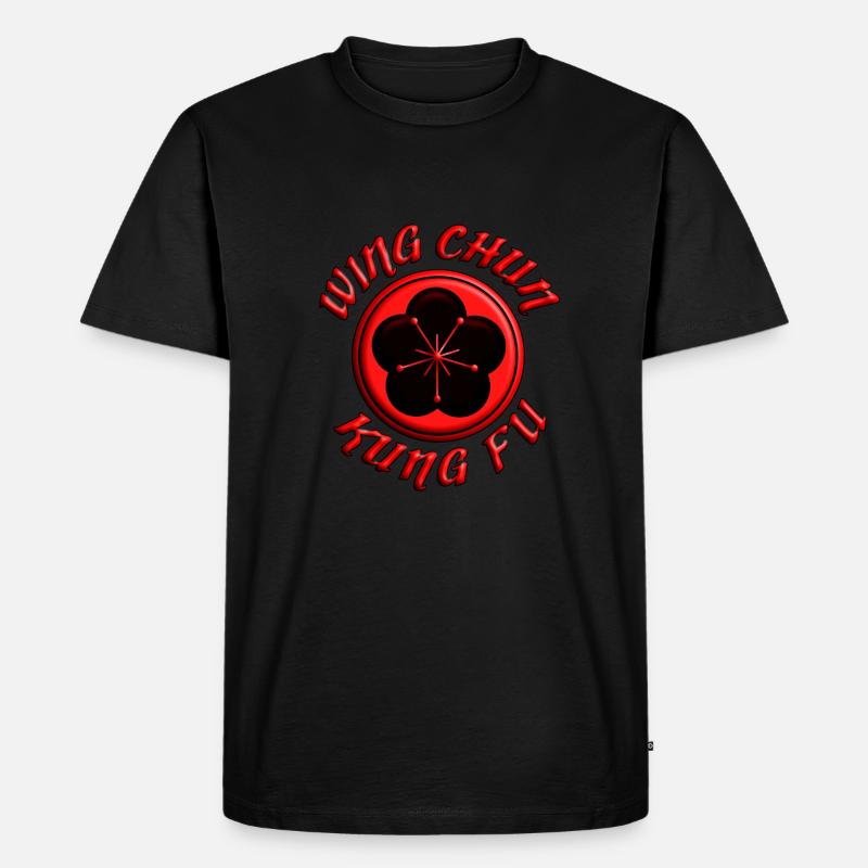 Wing Chun Kung Fu - Männer Premium Bio T-Shirt - Schwarz