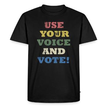 Allez voter élection politique politicien de campagne - T-shirt Premium bio Homme - noir - Devant - Nico (187cm)