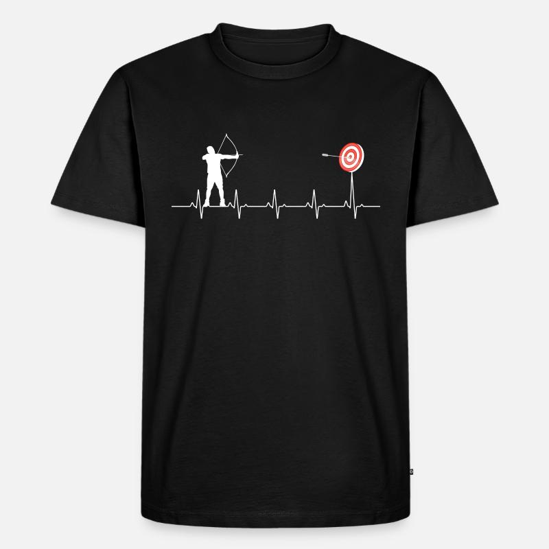 Bogenschütze Bogenschießen Bogensport Geschenk - Männer Premium Bio T-Shirt - Schwarz