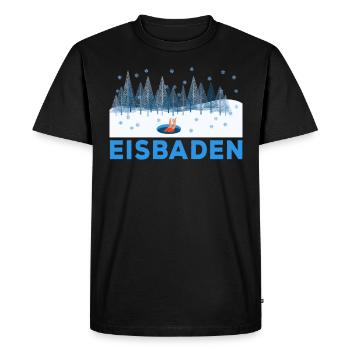 Eisbader ice bathing winter bath ice swimmer cold bath - Men's Premium Organic T-Shirt - black - Front - Nico (187cm)
