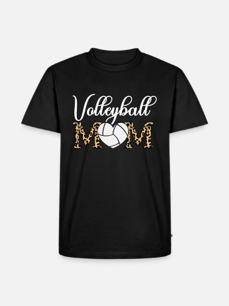 Lentopallo äiti - Herre Premium økologisk T-shirt - sort