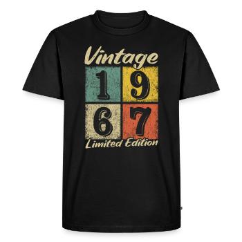 Légende depuis 1967 - année de naissance 1967 vintage - T-shirt Premium bio Homme - noir - Devant - Nico (187cm)
