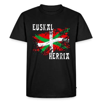Pays Basque - Euskal Herria 20 - T-shirt Premium bio Homme - noir - Devant - Nico (187cm)