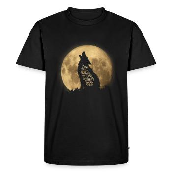 Throw me to the Wolves - Men's Premium Organic T-Shirt - black - Front - Nico (187cm)