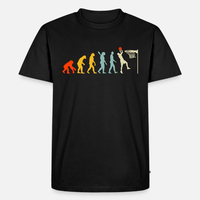 Jeu de basket-ball Evolution - T-shirt Premium bio Homme - noir