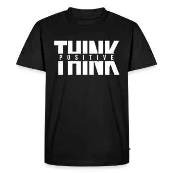 Pensez motivation positive Citations et dictons - T-shirt Premium bio Homme - noir - Devant - Nico (187cm)