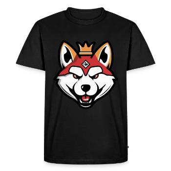 Couronne de chien Akita - T-shirt Premium bio Homme - noir - Devant - Nico (187cm)