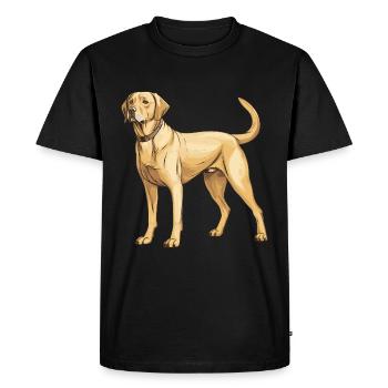 Chien Labrador - T-shirt Premium bio Homme - noir - Devant - Nico (187cm)