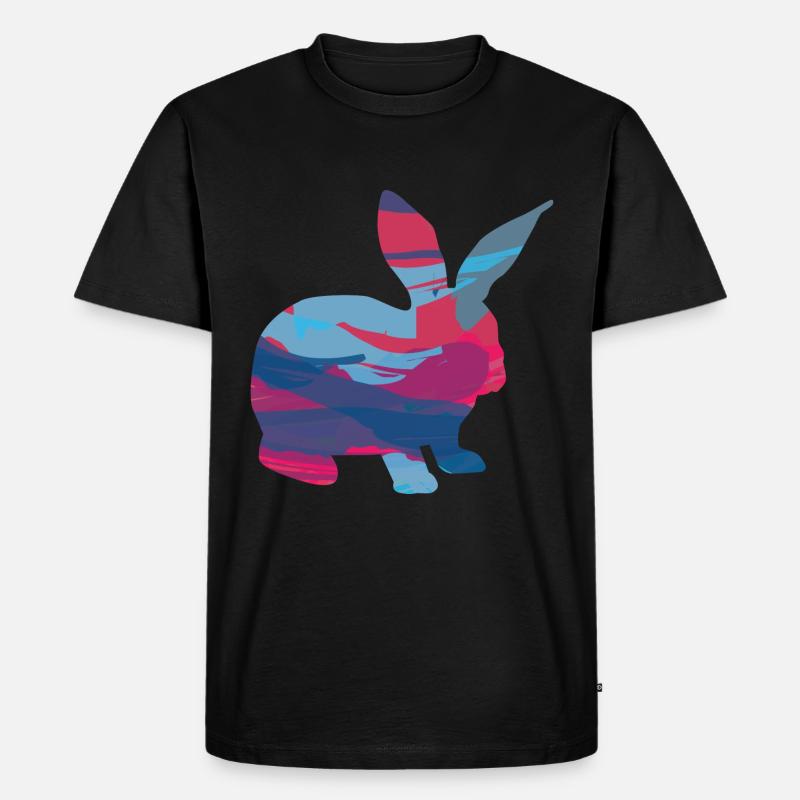Rabbit Rabbit Rabbit - Men's Premium Organic T-Shirt - black