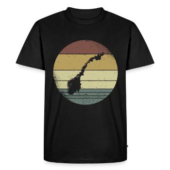 Norway Norwegian Scandinavia Gift Idea - Men's Premium Organic T-Shirt - black - Front - Nico (187cm)
