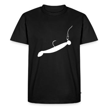 T-shirt Soft Shell Zander pour pêcheur - T-shirt Premium bio Homme - noir - Devant - Nico (187cm)