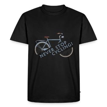 vélo - T-shirt Premium bio Homme - noir - Devant - Nico (187cm)
