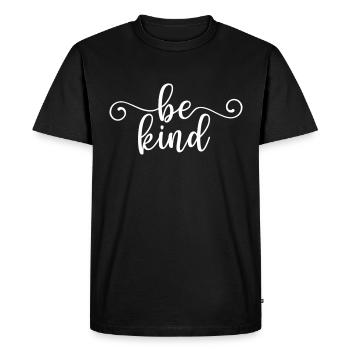 Be Child - Men's Premium Organic T-Shirt - black - Front - Nico (187cm)