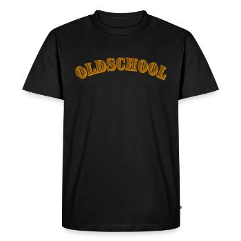 Oldschool Western Style - Men's Premium Organic T-Shirt - black - Front - Nico (187cm)