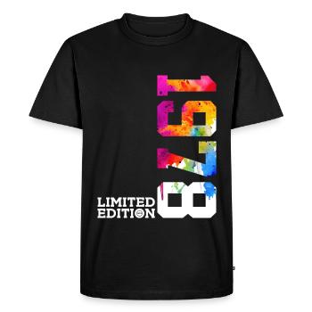 48E ANNIVERSAIRE ÉDITION LIMITÉE 1978 - T-shirt Premium bio Homme - noir - Devant - Nico (187cm)