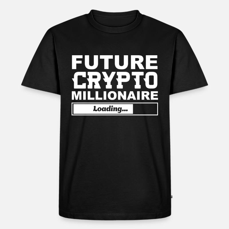 Future Crypto Millionaire is Loading - Men's Premium Organic T-Shirt - black