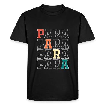 Paraeducator Teacher Assistant Paraprofessional - Men's Premium Organic T-Shirt - black - Front - Nico (187cm)