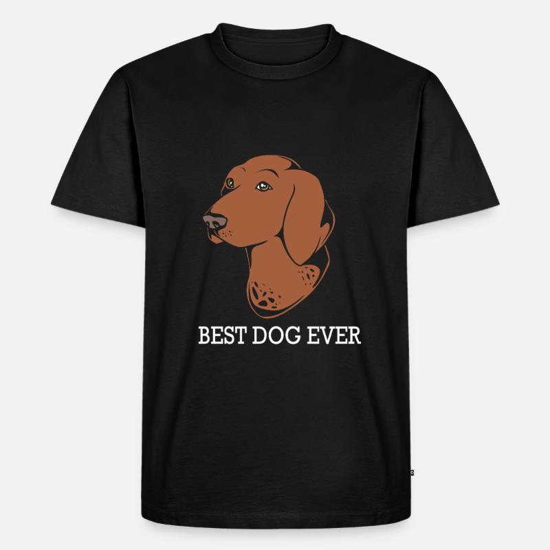 German Pointer Hund Deutsch Kurzhaar - Männer Premium Bio T-Shirt - Schwarz