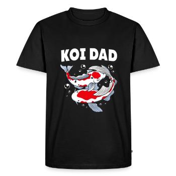 Koi Fish Koi Carpe Koi Koi Koi Koi Koi Koi - T-shirt Premium bio Homme - noir - Devant - Nico (187cm)