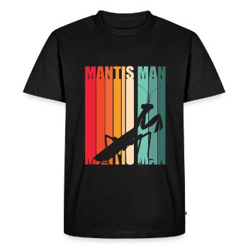 Mante adoratrice Mante - T-shirt Premium bio Homme - noir - Devant - Nico (187cm)