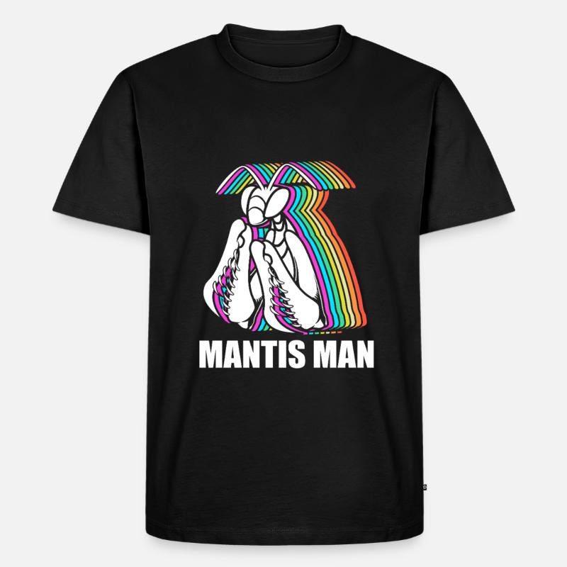 Gottesanbeter Gottesanbeterin Mantis - Männer Premium Bio T-Shirt - Schwarz
