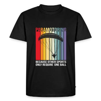 Parapente - T-shirt Premium bio Homme - noir - Devant - Nico (187cm)