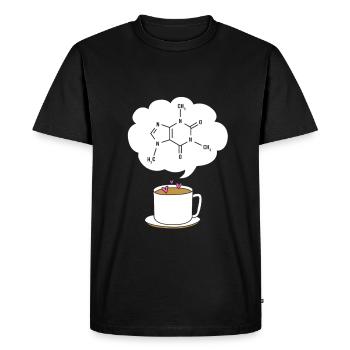 Chimie Science Physique Laboratoire Formule structurelle - T-shirt Premium bio Homme - noir - Devant - Nico (187cm)