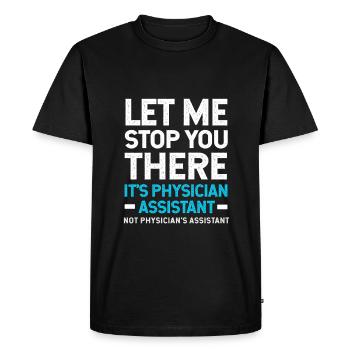 MFA PA Physician Assistant Nursing Physician Assistant - Men's Premium Organic T-Shirt - black - Front - Nico (187cm)