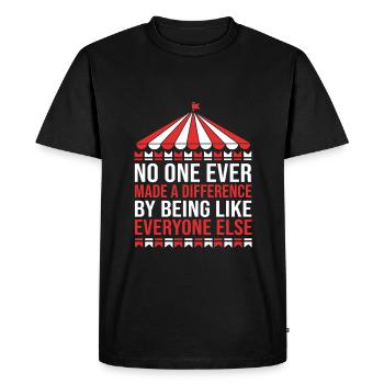 Bourreau de travail - T-shirt Premium bio Homme - noir - Devant - Nico (187cm)