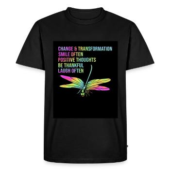 Bourreau de travail - T-shirt Premium bio Homme - noir - Devant - Nico (187cm)