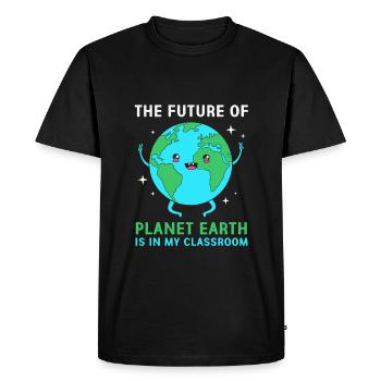 Jour de la Terre - T-shirt Premium bio Homme - noir - Devant - Nico (187cm)