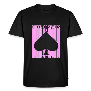 Jeu de cartes Pique de pique Carte à jouer - T-shirt Premium bio Homme - noir - Devant - Nico (187cm)
