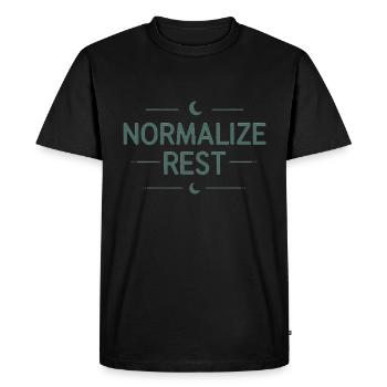 TAKE A BREAK - TIME OUT RELAXATION SAYINGS - Men's Premium Organic T-Shirt - black - Front - Nico (187cm)