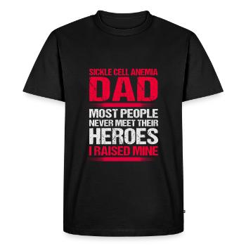Sickle cell anemia father - Men's Premium Organic T-Shirt - black - Front - Nico (187cm)