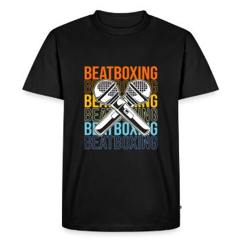 Boîte à rythmes - T-shirt Premium bio Homme - noir - Devant - Nico (187cm)