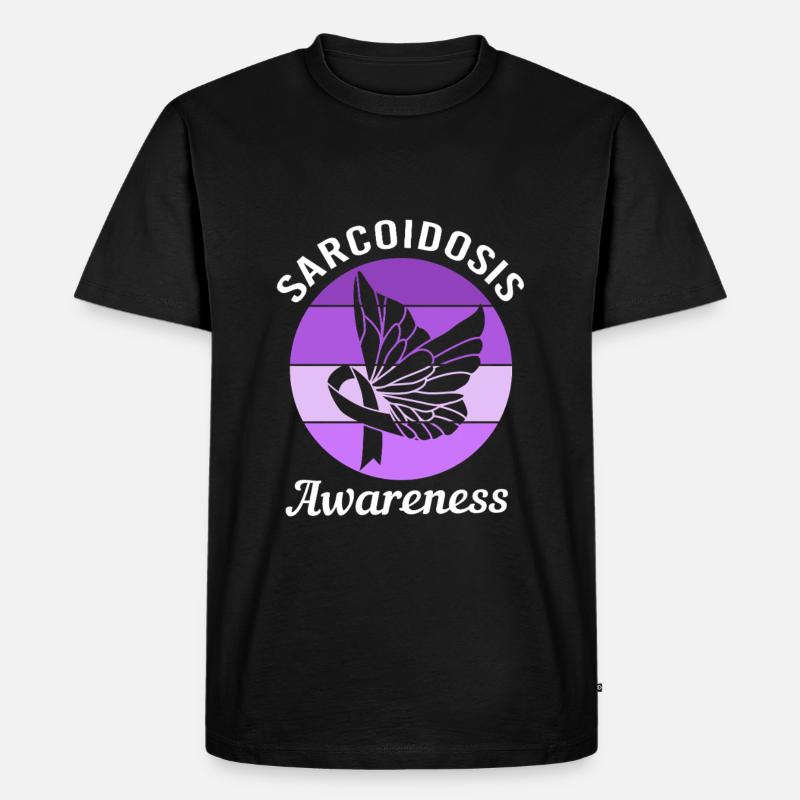 Sarkoidose - Männer Premium Bio T-Shirt - Schwarz