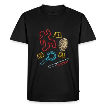 True Crime Krimi - T-shirt Premium bio Homme - noir - Devant - Nico (187cm)