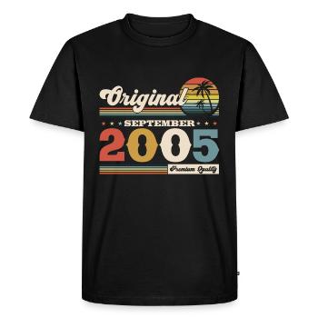 20th Birthday Legend Septembre 2005 Volume 05 - T-shirt Premium bio Homme - noir - Devant - Nico (187cm)