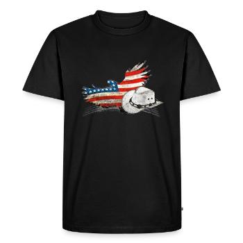 kl_linedance16 - Men's Premium Organic T-Shirt - black - Front - Nico (187cm)