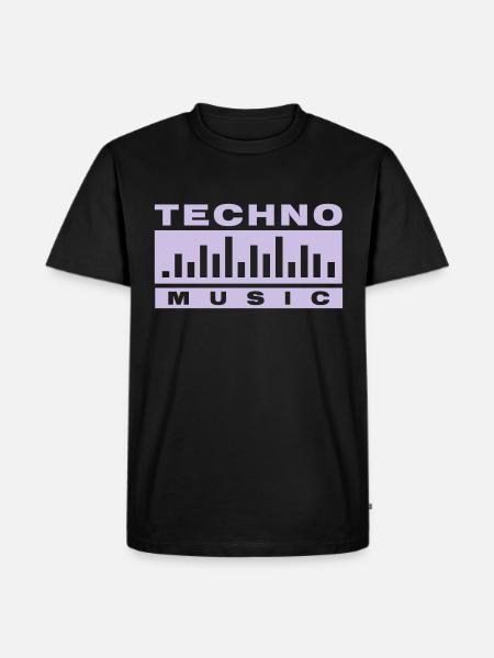 Techno Music - T-shirt Premium bio Homme - noir